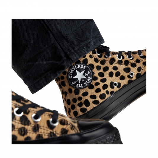 Chuck Taylor Vintage 70 Pony Hair HI Gold/Black/White