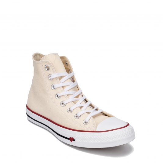 Chuck Taylor All Star HI Denim Love Natural Ivory/White/Garnet