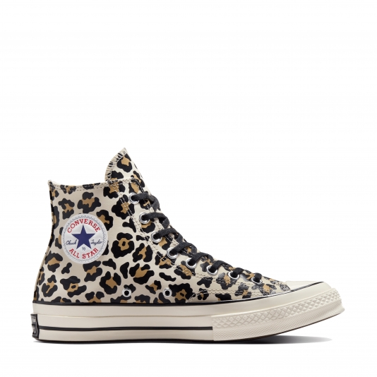 Chuck Taylor Vintage 70 Glow-In-The-Dark Leopard HI Egret/Light Fawn/Black