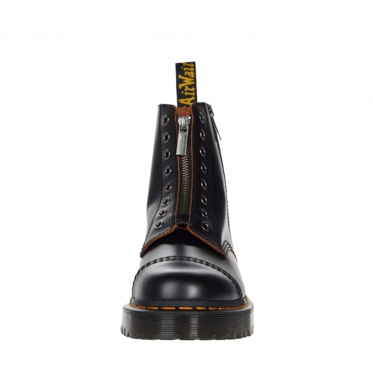 1460 Bex Zip Laceless Black Vintage Smooth