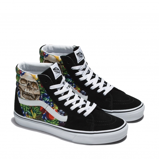 Sk8-HI Fruit Skull Black/White