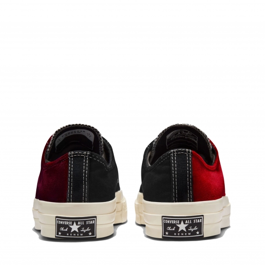 Chuck Taylor Vintage 70 Retro Velvet OX Black/Red/Egret