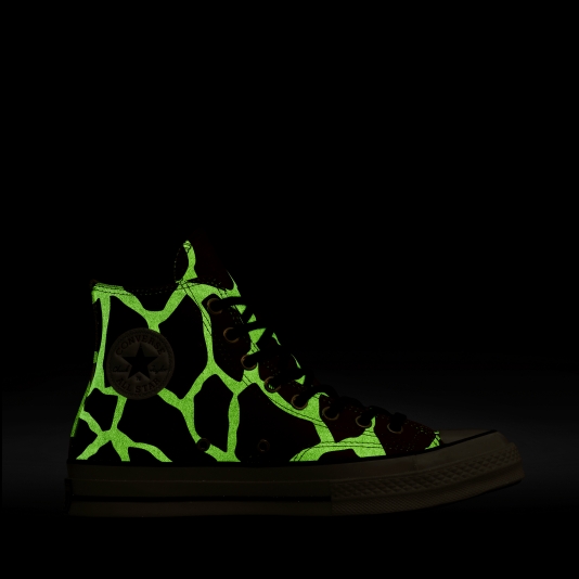 Chuck Taylor Vintage 70 Glow-In-The-Dark Giraffe HI Ginger Snap/Egret/Gopher Gold