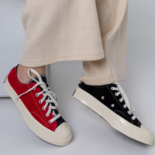 Chuck Taylor Vintage 70 Retro Velvet OX Black/Red/Egret