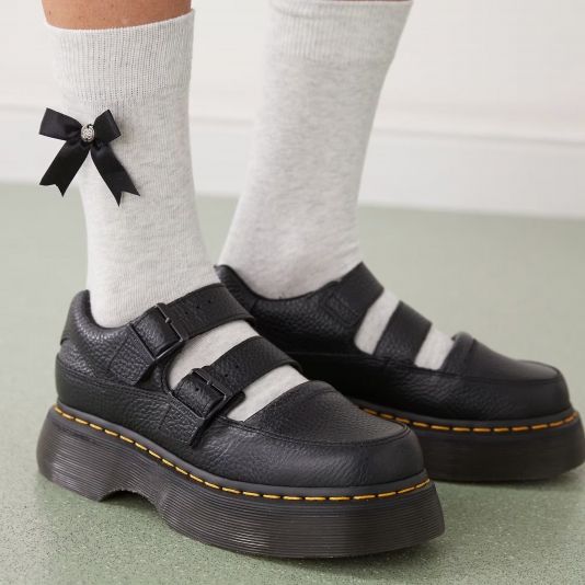 Buzz Mary Jane Black Milled Nappa