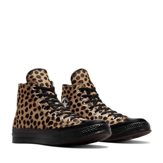 Chuck Taylor Vintage 70 Pony Hair HI Gold/Black/White
