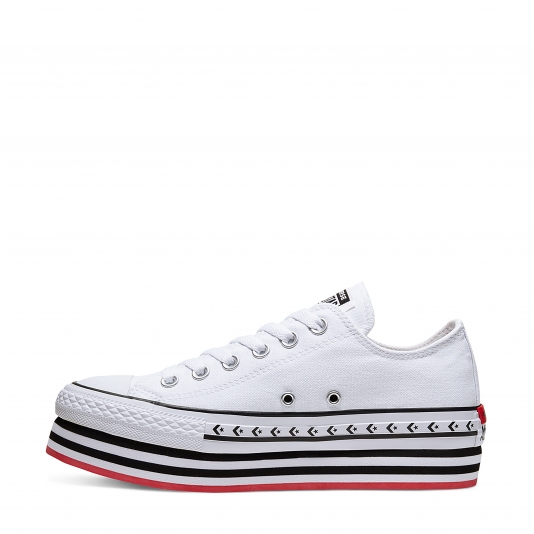 Chuck Taylor All Star Platform Logo Play OX White/Black