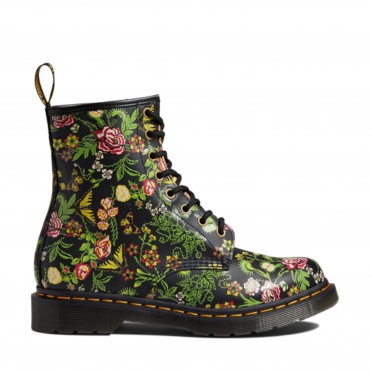 1460 Floral Bloom Black Backhand