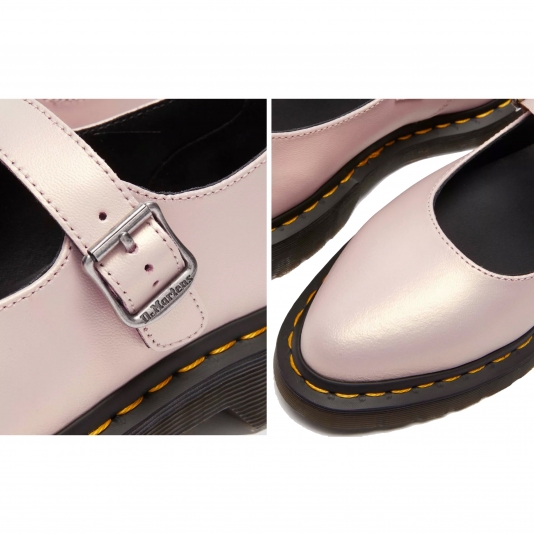 Elphie Mary Jane Iridescent Powder Pink / Gold