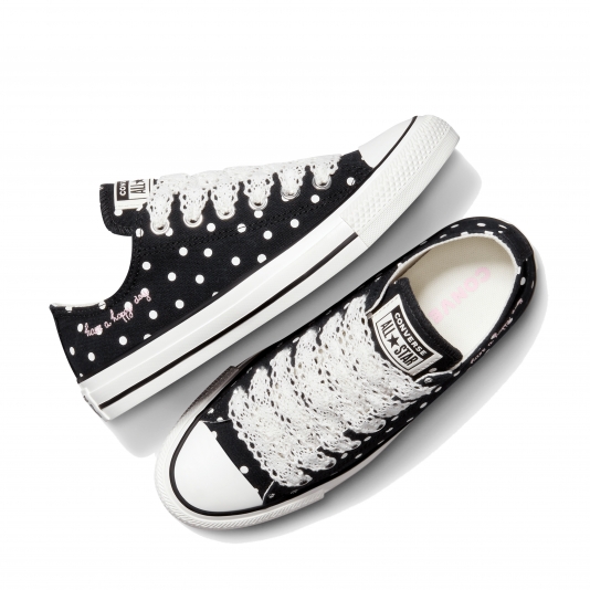 Chuck Taylor All Star Polka Dots OX Black/Vintage White