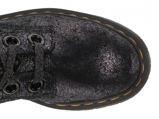 Molly Black Iridescent Crackle