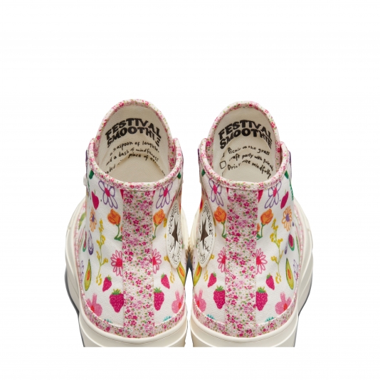 Chuck Taylor All Star Platform Fruits & Florals HI Egret/Egret/Green Beam