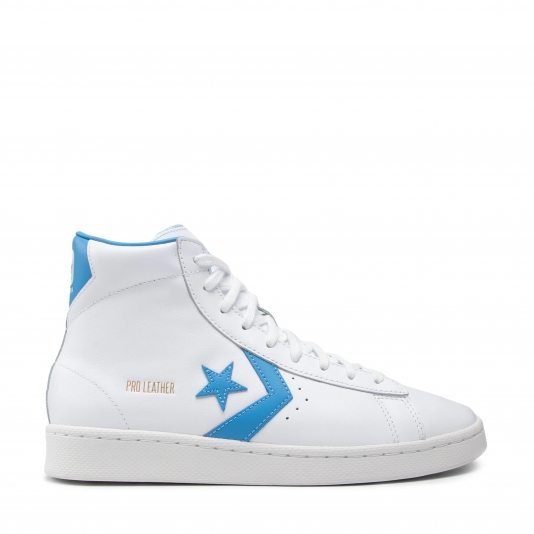 Pro Leather Mid White/Coast Blue