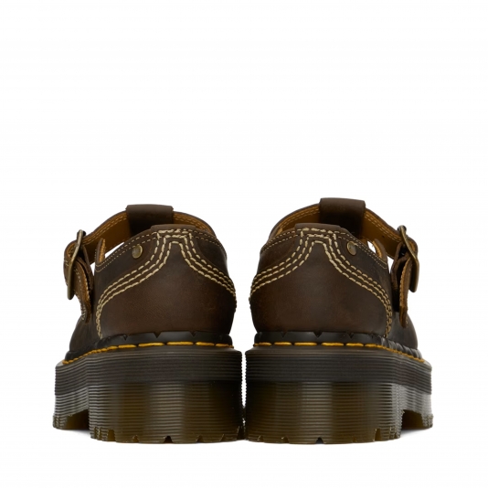 Bethan Platform Arc Dark Brown Crazy Horse