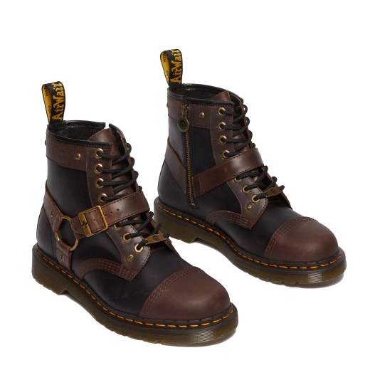 1460 Zip Warner Bros Mad Max Black / Brown Old Harness