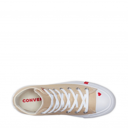 Chuck Taylor All Star HI Love Fearlessly Desert Ore/University Red
