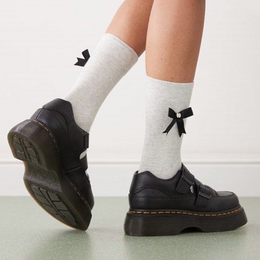 Buzz Mary Jane Black Milled Nappa