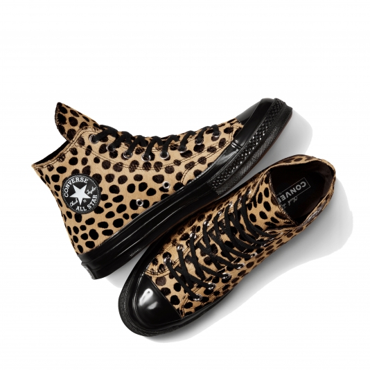 Chuck Taylor Vintage 70 Pony Hair HI Gold/Black/White