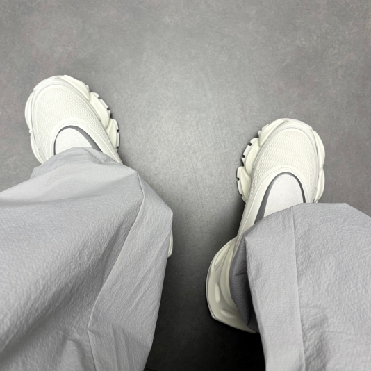XLG Runner Mule Cloud White/Gray Silver/White Gray