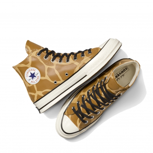 Chuck Taylor Vintage 70 Glow-In-The-Dark Giraffe HI Ginger Snap/Egret/Gopher Gold