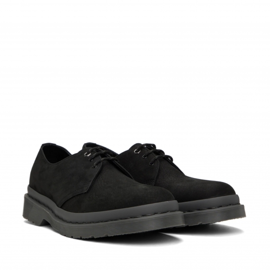1461 Mono Black Milled Nubuck WP