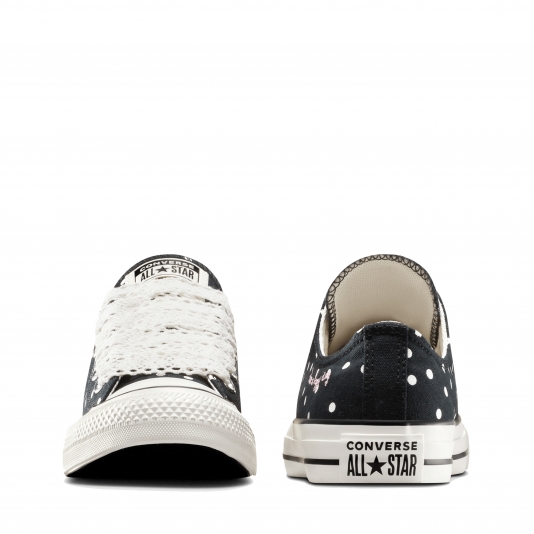 Chuck Taylor All Star Polka Dots OX Black/Vintage White