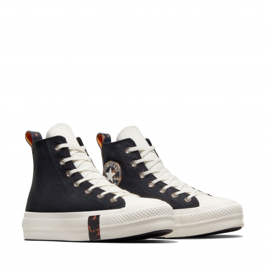 Chuck Taylor All Star Platform Tortoise HI Black/Egret/Tawny Owl