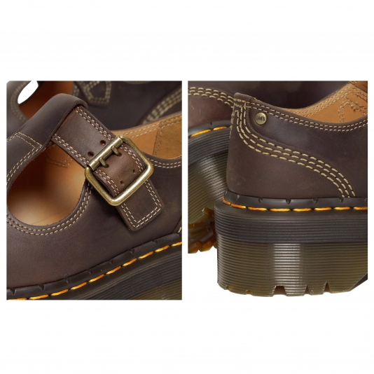 Bethan Platform Arc Dark Brown Crazy Horse