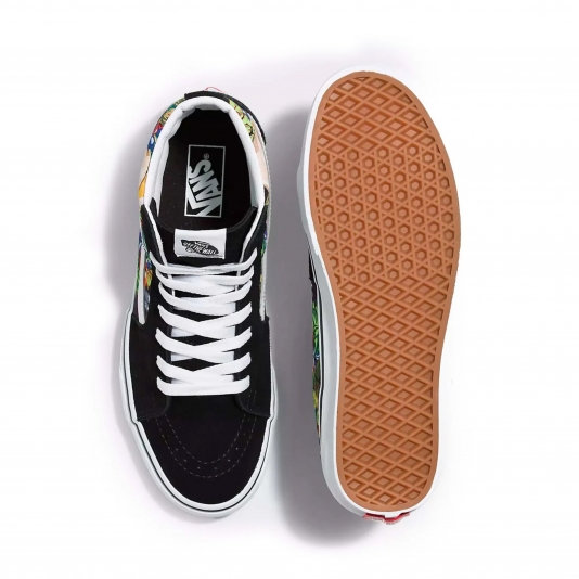 Sk8-HI Fruit Skull Black/White