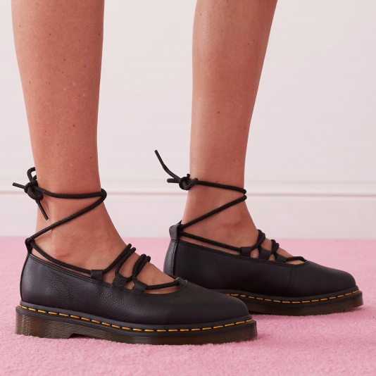 Elphie II Ballet Flats Black Virginia