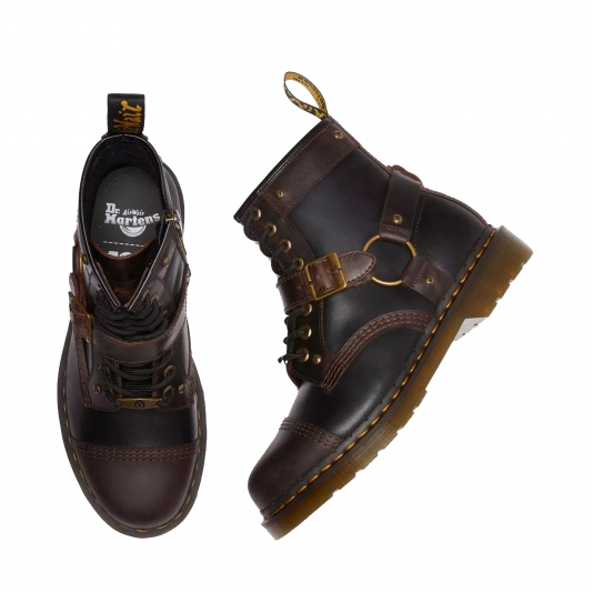 1460 Zip Warner Bros Mad Max Black / Brown Old Harness