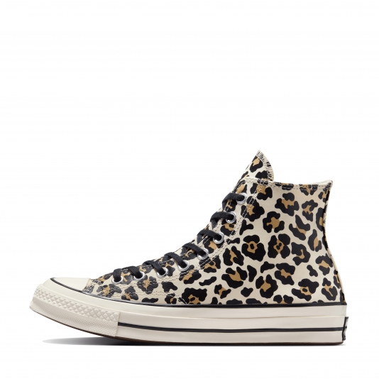Chuck Taylor Vintage 70 Glow-In-The-Dark Leopard HI Egret/Light Fawn/Black
