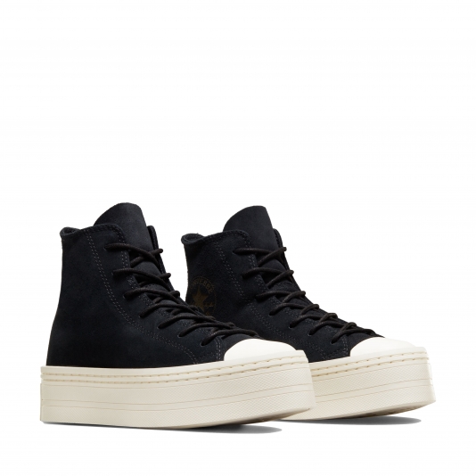 Chuck Taylor All Star Platform Modern HI Black/Egret Suede