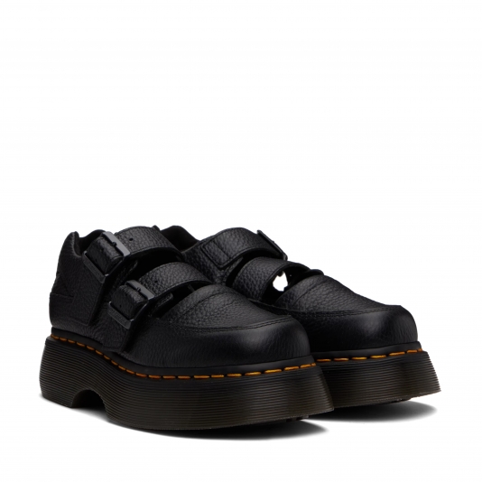 Buzz Mary Jane Black Milled Nappa
