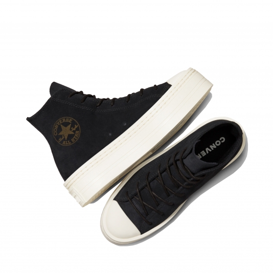 Chuck Taylor All Star Platform Modern HI Black/Egret Suede