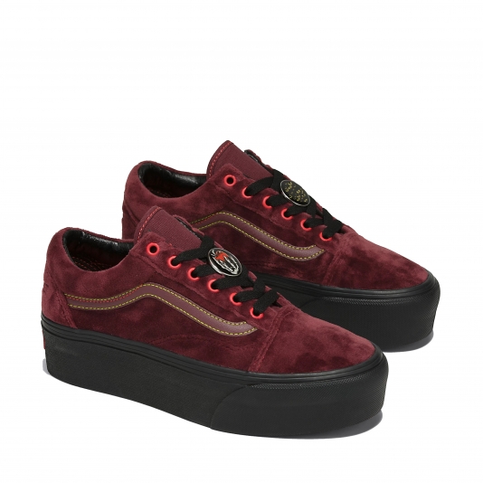 Old Skool Max Stackform X Disney Poison Apple Mahogany