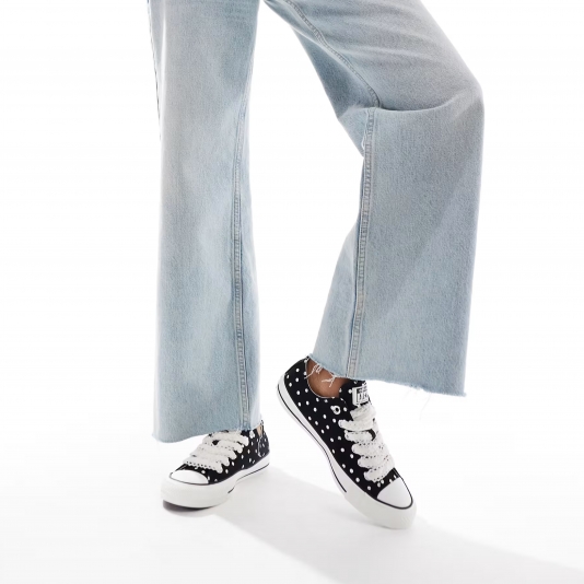 Chuck Taylor All Star Polka Dots OX Black/Vintage White