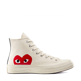 Chuck Taylor Vintage 70 X Comme des Garcons PLAY Milk/White/High Risk Red