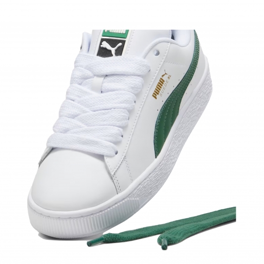 Suede XL White/Vine Leather