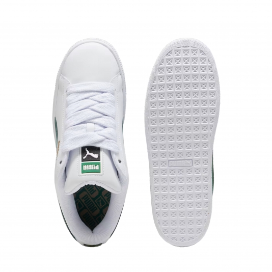 Suede XL White/Vine Leather