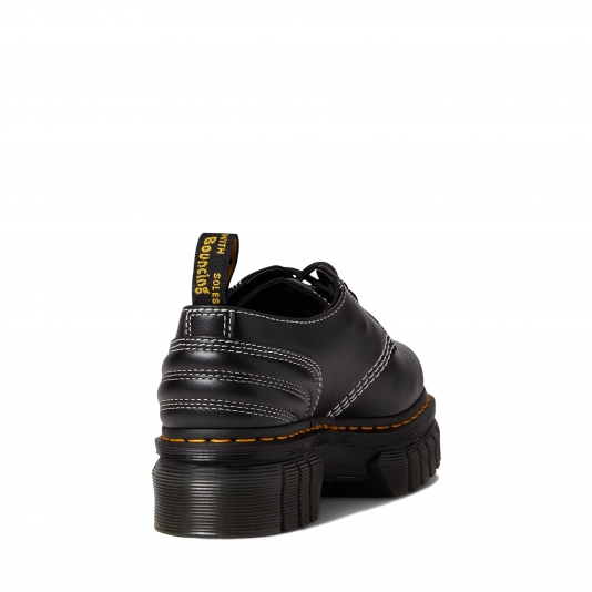 Shoes Audrick Platform White Stitch Black Nappa Lux