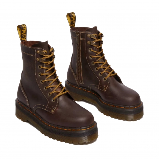 Jadon Zip Arc Brown Crazy Horse