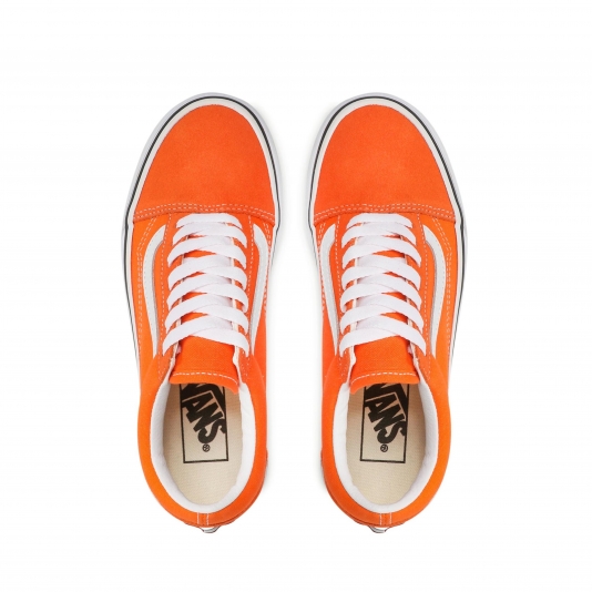 Orange and hot sale black vans