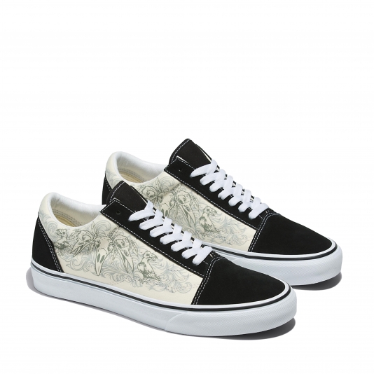 Vans old skool hot sale black true white