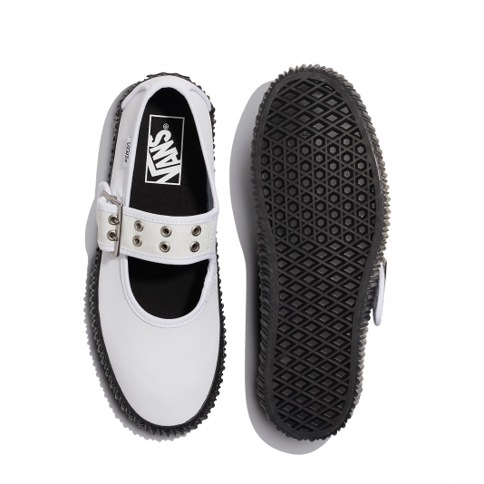 Mary Jane Creeper Grunge Ballet White/Black