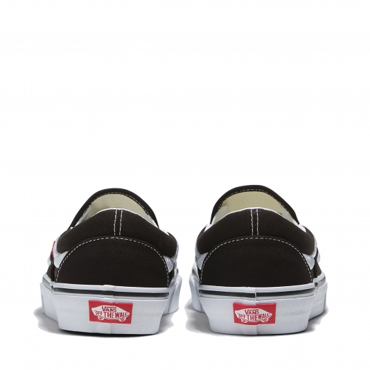 Vans - Classic Slip-On 138 Sidestripe Black/True White - Shoes