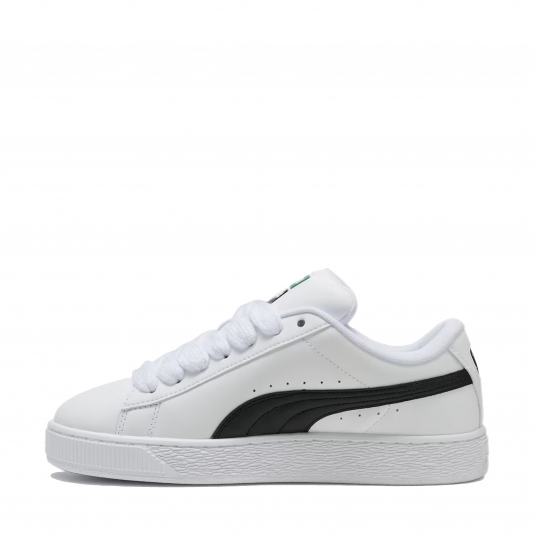 Suede XL White/Black Leather