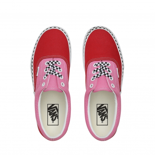 Vans platform pink outlet checkerboard