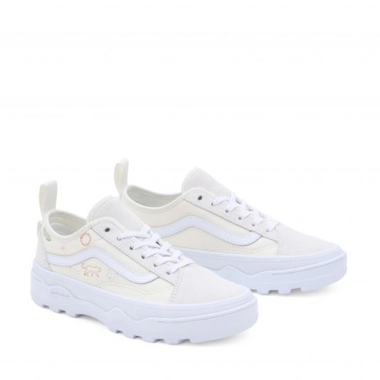 Old Skool Sentry Mini Embroidery Off White