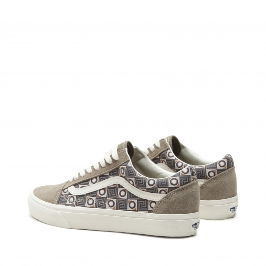 Old Skool Patchwork Geo Trek Grey/White